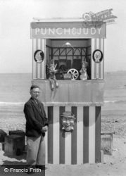 Ernest Brisbane And His Punch And Judy Show c.1950, Swanage