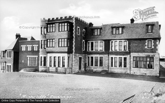 Photo of Swanage, Highcliffe c.1955