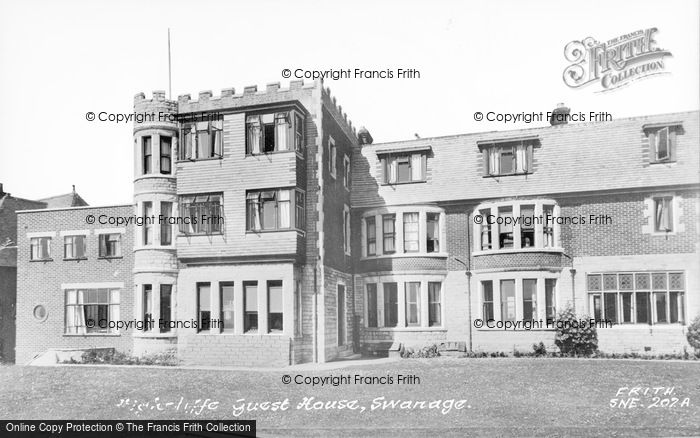 Photo of Swanage, Highcliffe Guest House c.1955