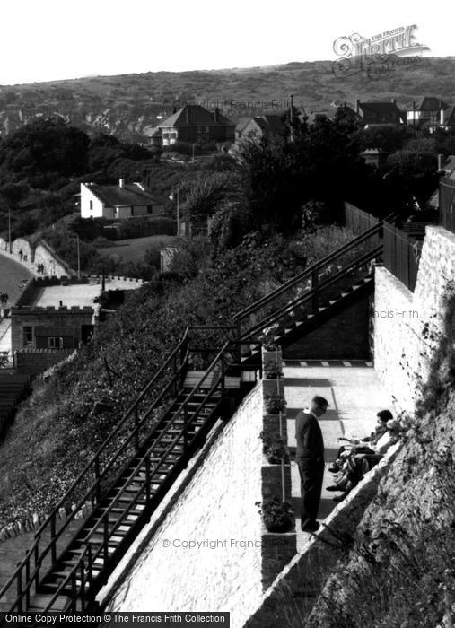 Photo of Swanage, Highcliffe Steps c.1960