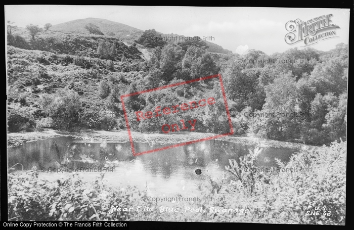 Photo of Swanage, Near The Blue Pool c.1950