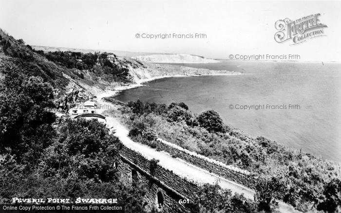Photo of Swanage, Peveril Point c.1950