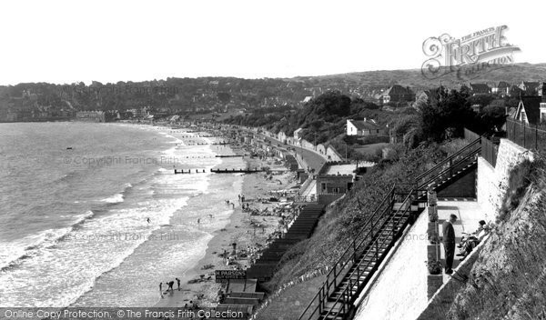 Photo of Swanage, The Bay And Highcliffe Steps c.1960