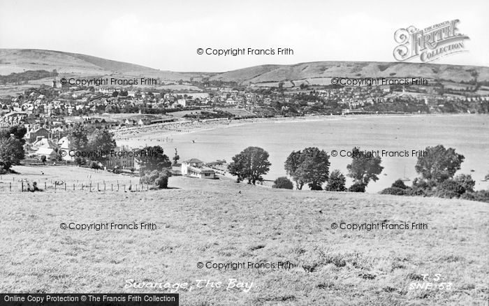 Photo of Swanage, The Bay c.1950