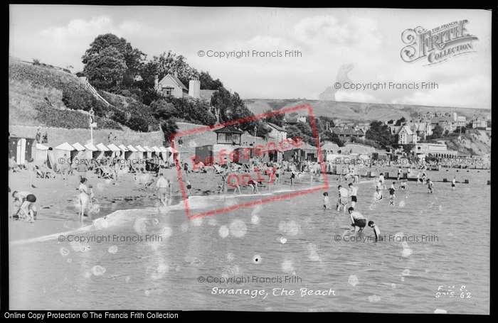 Photo of Swanage, The Beach c.1950