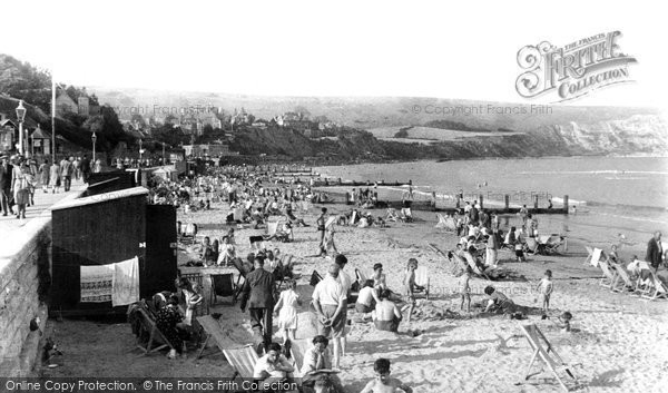 Photo of Swanage, The Beach c.1950