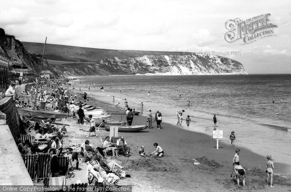 Photo of Swanage, The Beach c.1960