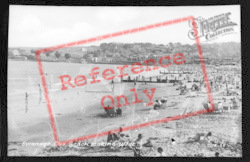 The Beach Looking West c.1950, Swanage