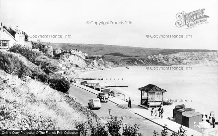 Photo of Swanage, The Cliffs c.1950 - Francis Frith