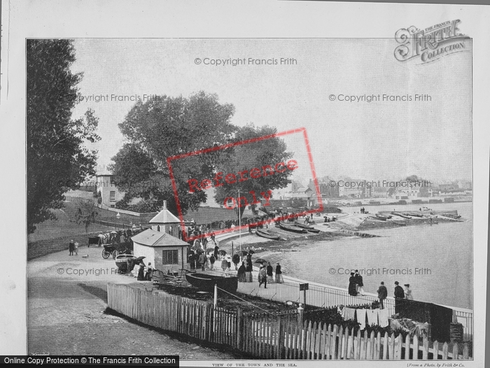 Photo of Swanage, View Of Town And Sea 1894