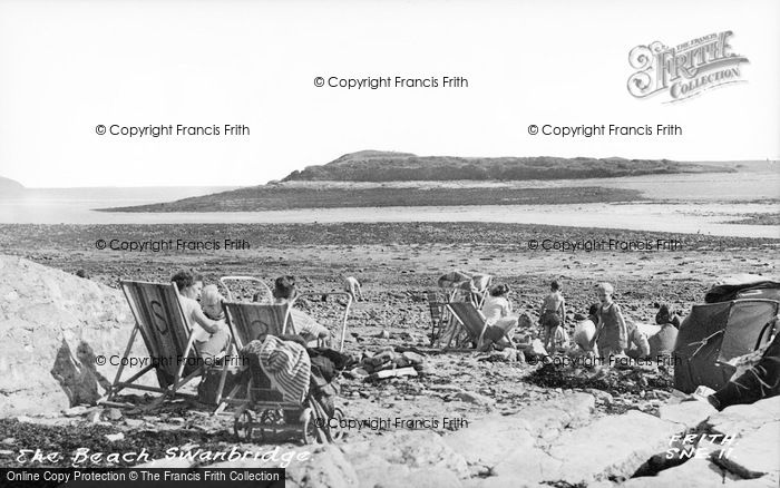 Photo of Swanbridge, The Beach c.1955