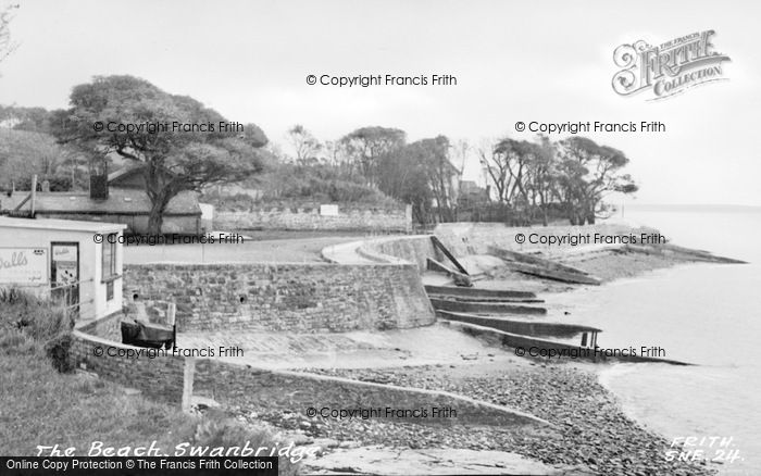 Photo of Swanbridge, The Beach c.1955