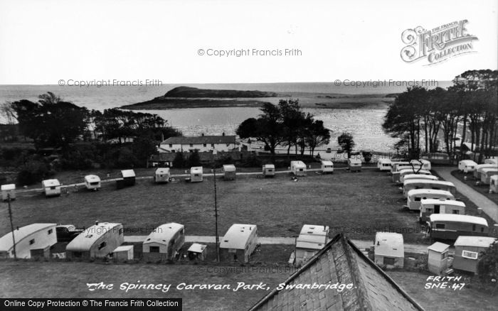 Photo of Swanbridge, The Spinney Caravan Park c.1960