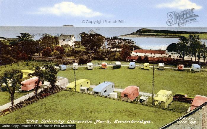 Photo of Swanbridge, The Spinney Caravan Park c.1960