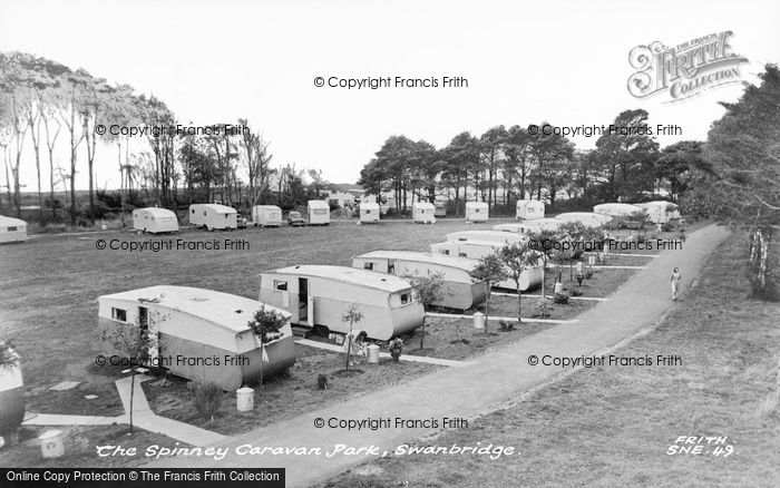 Photo of Swanbridge, The Spinney Caravan Park c.1960