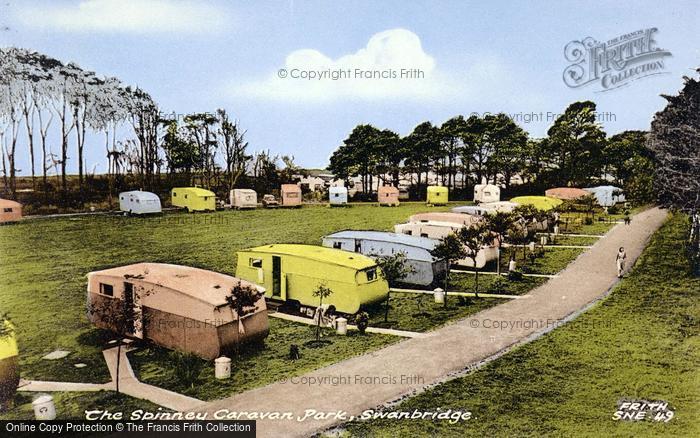 Photo of Swanbridge, The Spinney Caravan Park c.1960