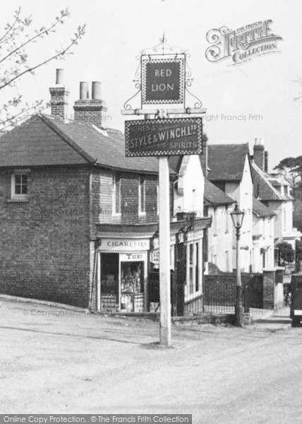 Photo of Swanley Village, The Red Lion Sign c.1950