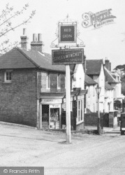 The Red Lion Sign c.1950, Swanley Village