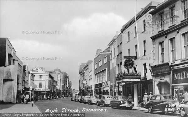 Photo of Swansea, High Street c.1960