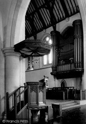 Pulpit And Organ, St Mary's Church c.1965, Swansea
