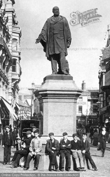 Photo of Swansea, The Vivian Statue 1896