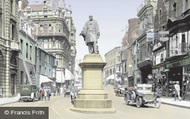 Vivian Statue And Wind Street 1925, Swansea