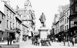 Wind Street And Vivian Statue 1896, Swansea