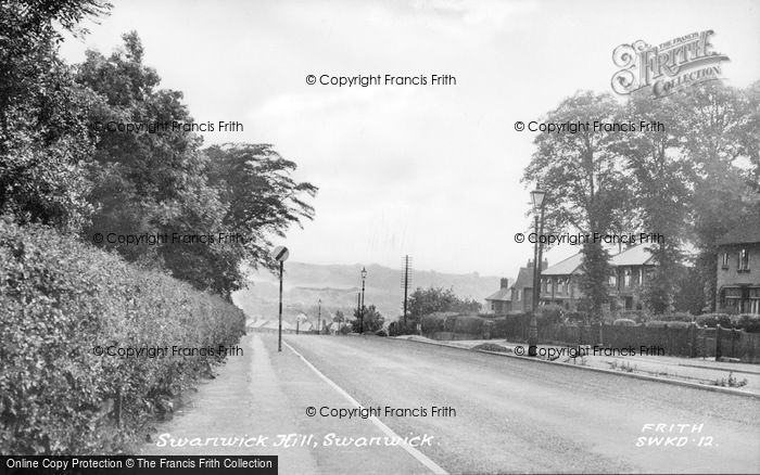 Photo of Swanwick, Swanwick Hill c.1955