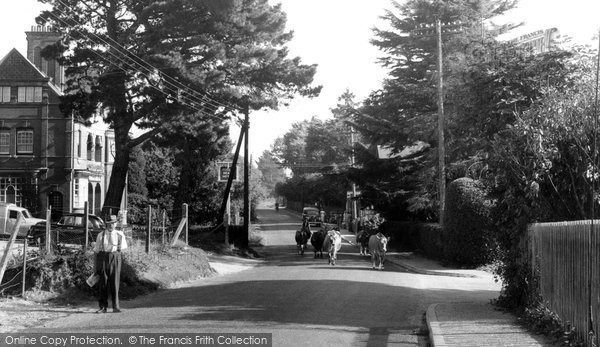 Photo of Sway, By The Post Office c.1955