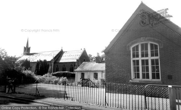 Photo of Sway, St Luke's Church And  School c.1955