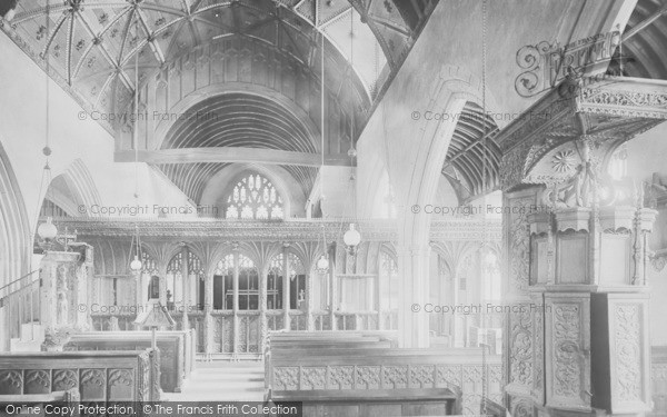 Photo of Swimbridge, Church Interior 1894