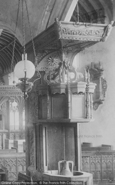 Photo of Swimbridge, Church, The Font 1900