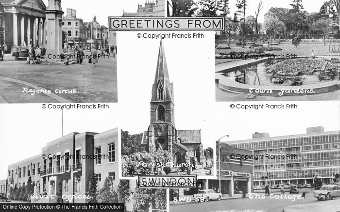 Photo of Swindon, Composite c.1960