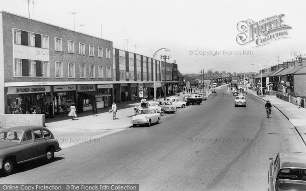 Photo of Swindon, Stratton Crossroads Shops, Looking Towards Penhill c.1965