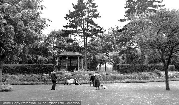 Photo of Swindon, Town Gardens, The Bandstand c.1955