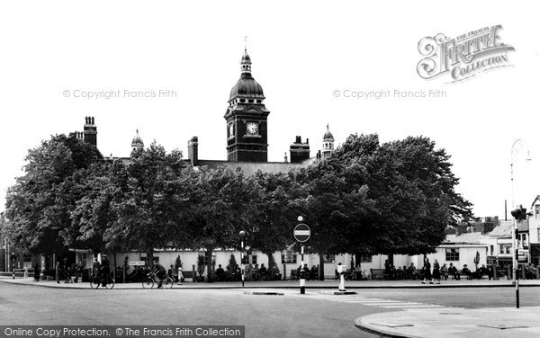 Photo of Swindon, Town Hall And Central Library c.1955