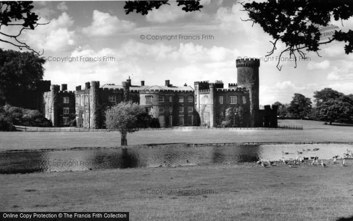 Photo of Swinton Park, The Castle And Lake c.1960
