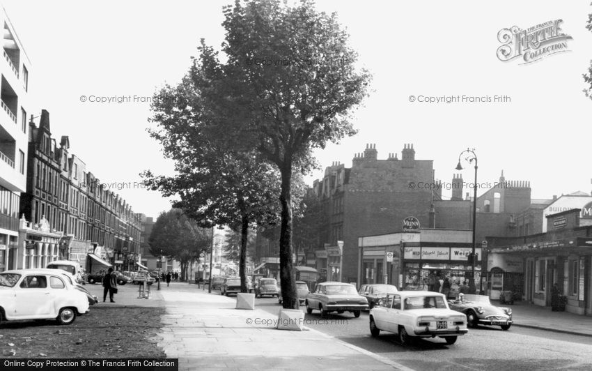 Swiss Cottage, Finchley and Frognal Station c1965