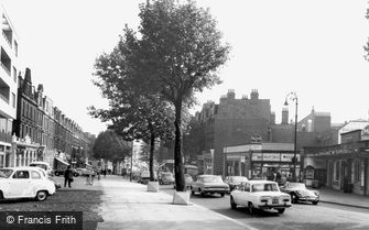 Swiss Cottage, Finchley and Frognal Station c1965