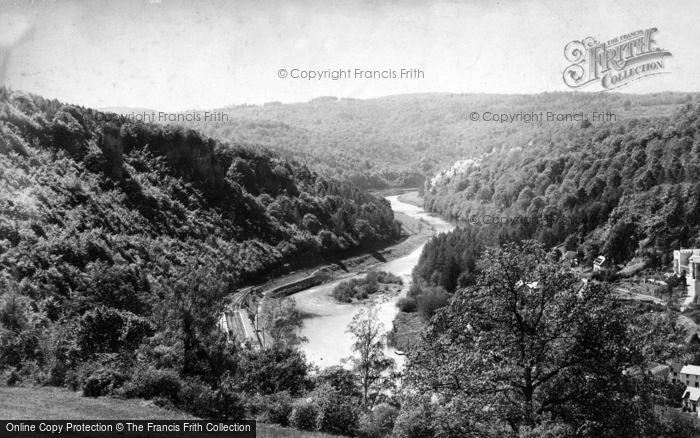 Photo of Symonds Yat, Railway And River From Above c.1880