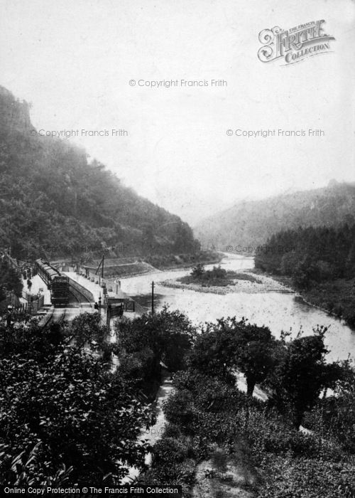 Photo of Symonds Yat, River Wye And Station 1893
