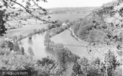 The River Wye From Wye View c.1955, Symonds Yat