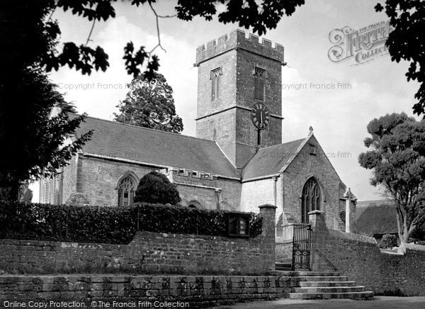 Photo of Symondsbury, Parish Church Of St John The Baptist c.1955