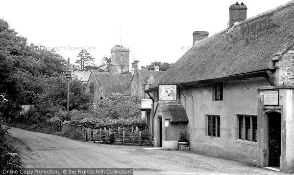 Photo of Symondsbury, The Ilchester Arms And Parish Church c.1955