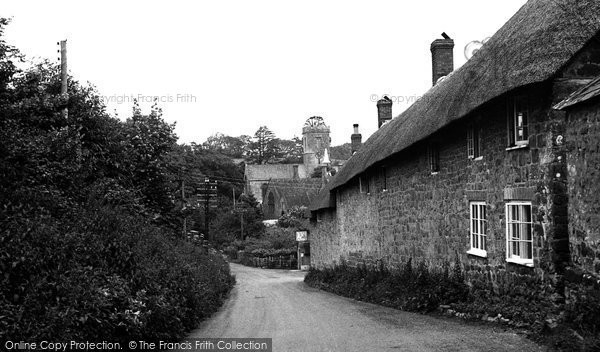 Photo of Symondsbury, Village And Church c.1955