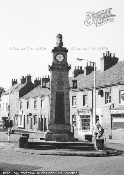 Photo of Syston, Memorial Clock Tower c.1965