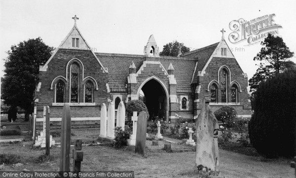 Photo of Syston, The Cemetery Chapels, Barkby Road c.1965