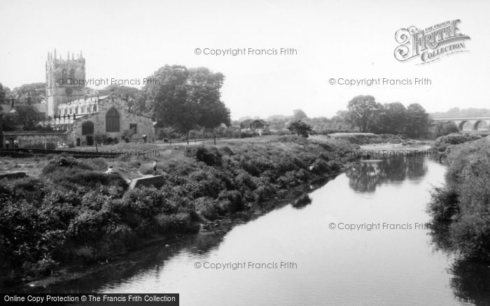 Photo of Tadcaster, River Wharfe c.1960