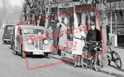 People In Cross Road c.1955, Tadworth