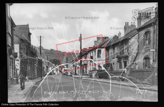Photo of Taffs Well, Cardiff Road c.1955